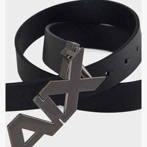 NWOT Mens Armani Exchange logo belt buckle